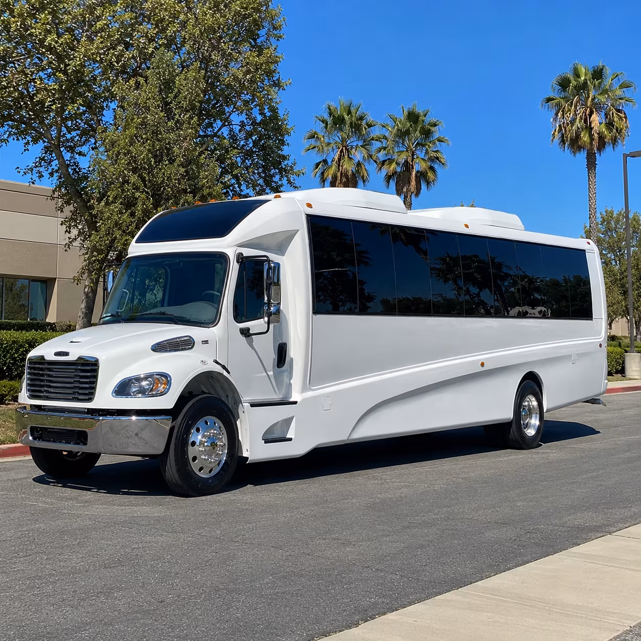 palm bay military base transfer and troop movement buses
